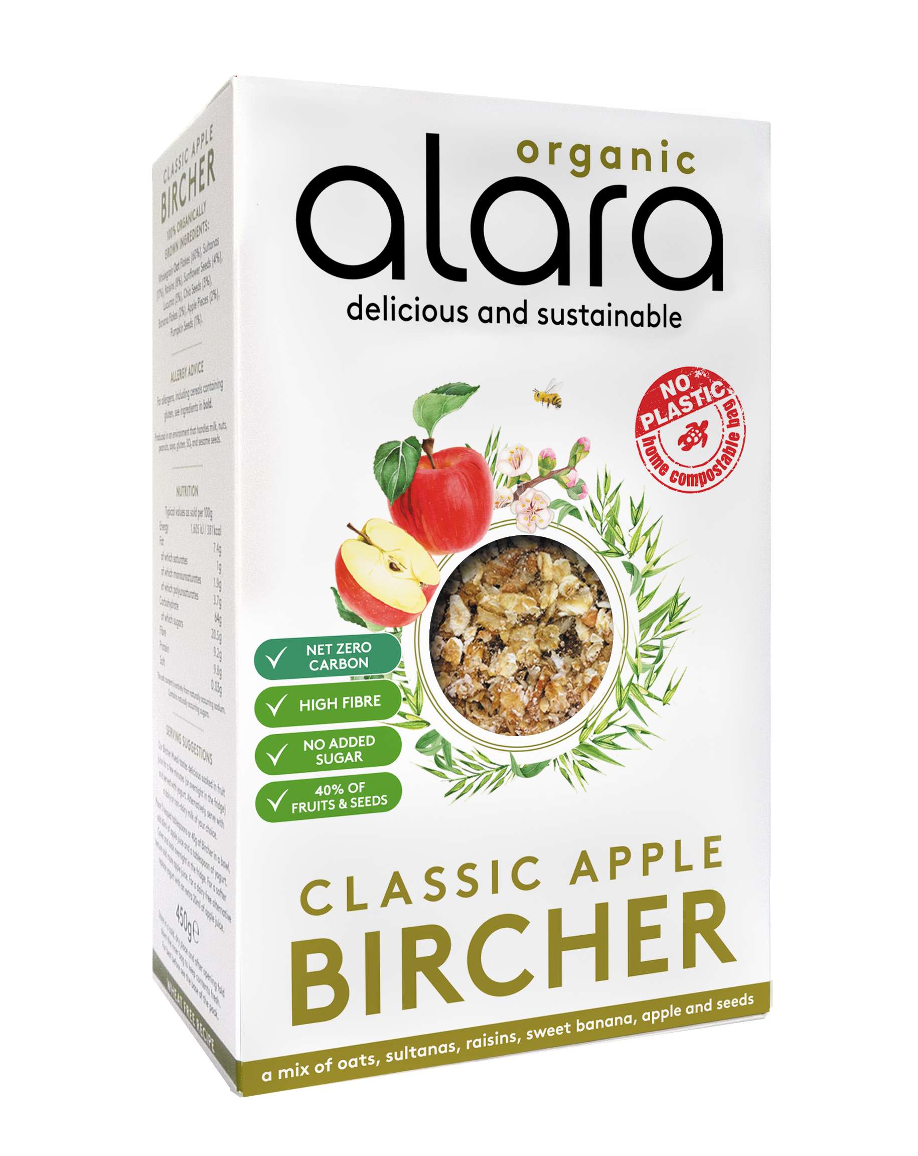 Alara Classic Apple Bircher Org Muesli - 450g
