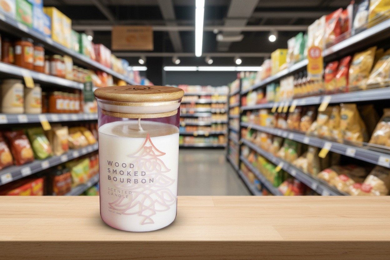 The Celtic Collection Wood Smoked Bourbon Scented Candle 345G