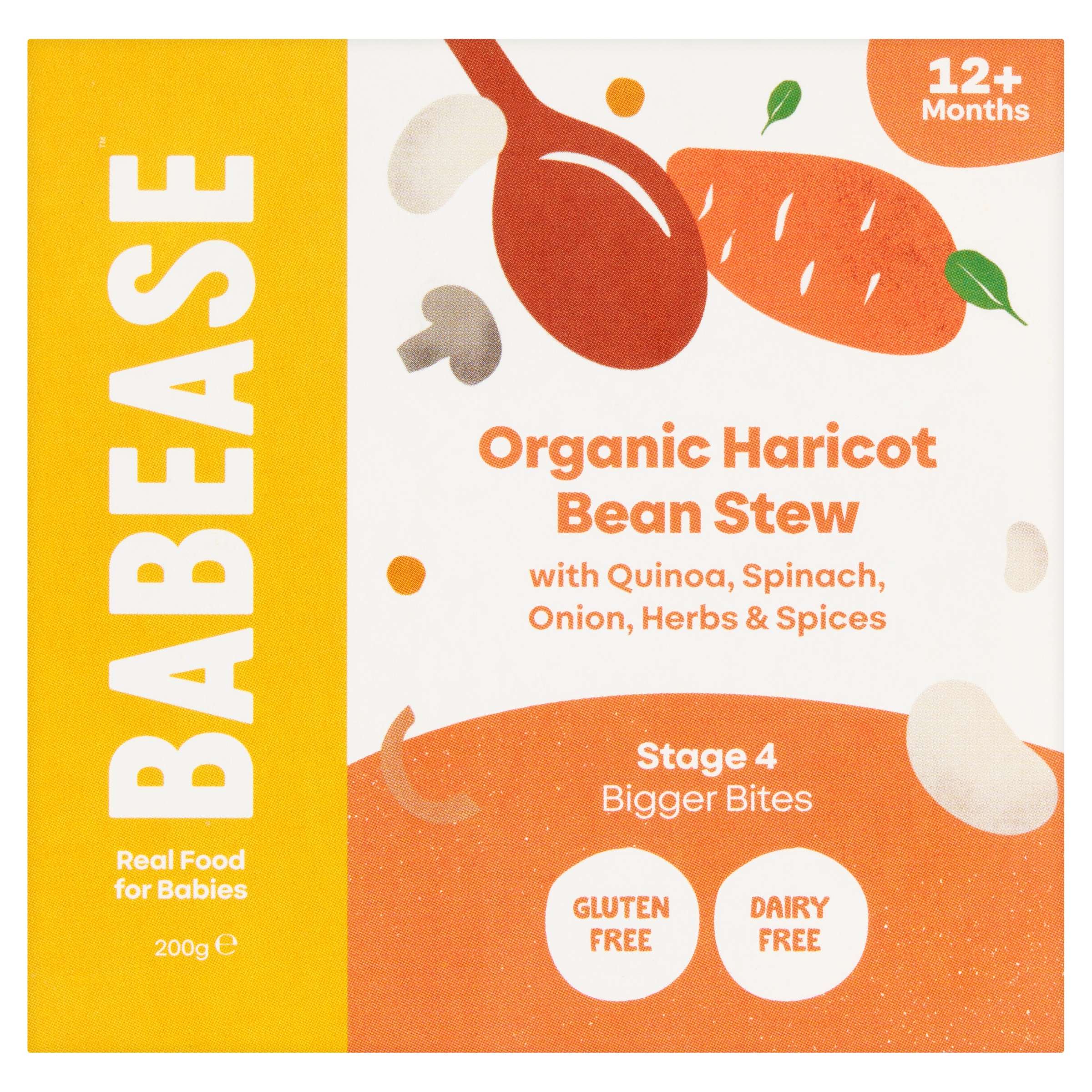 6 x Babease Org Haricot Bean Stew Pot - 200g