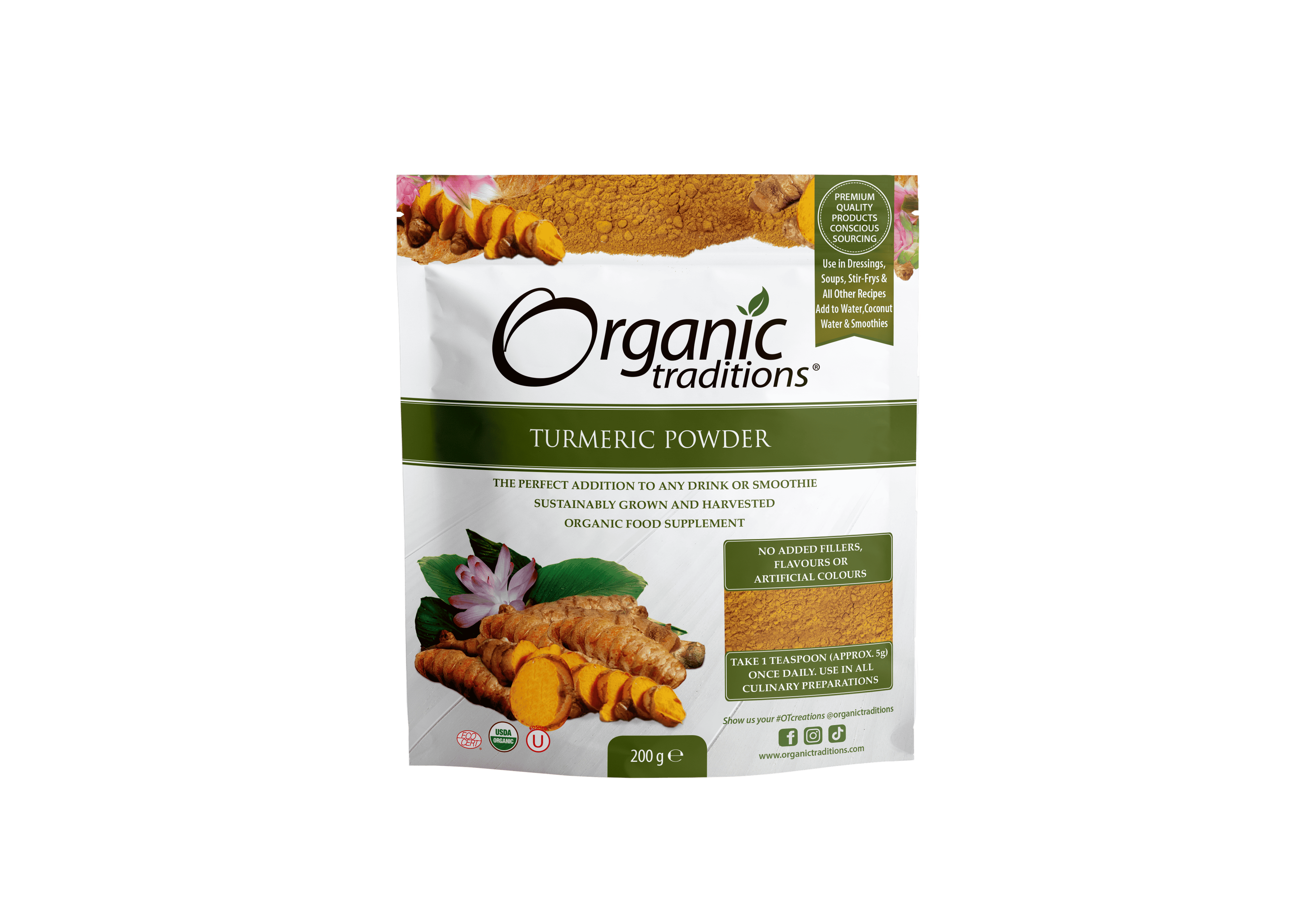 Organic Traditions Org Turmeric Powder - 200g