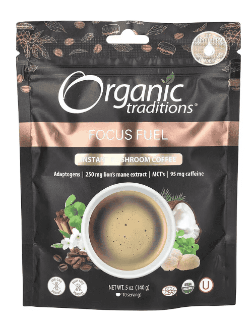 Organic Traditions Org Instant Mushroom Coffee - 140g