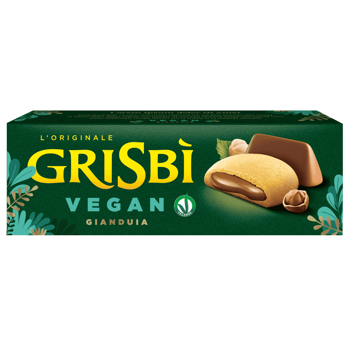 12 x Vicenzi Grisbi Vegan Gianduia - 135g