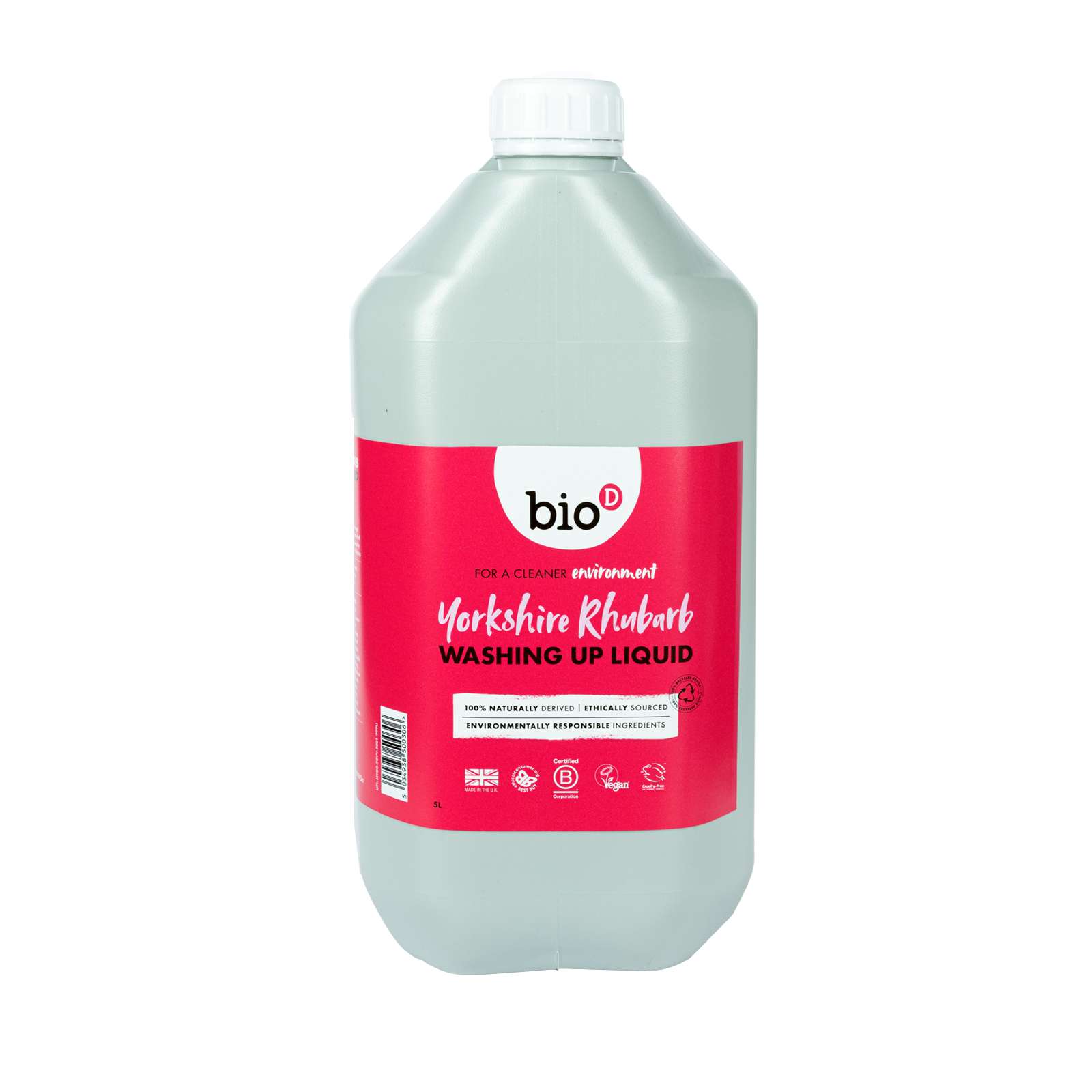 Bio-D York Rhubarb Washing Up Liquid - 5ltr
