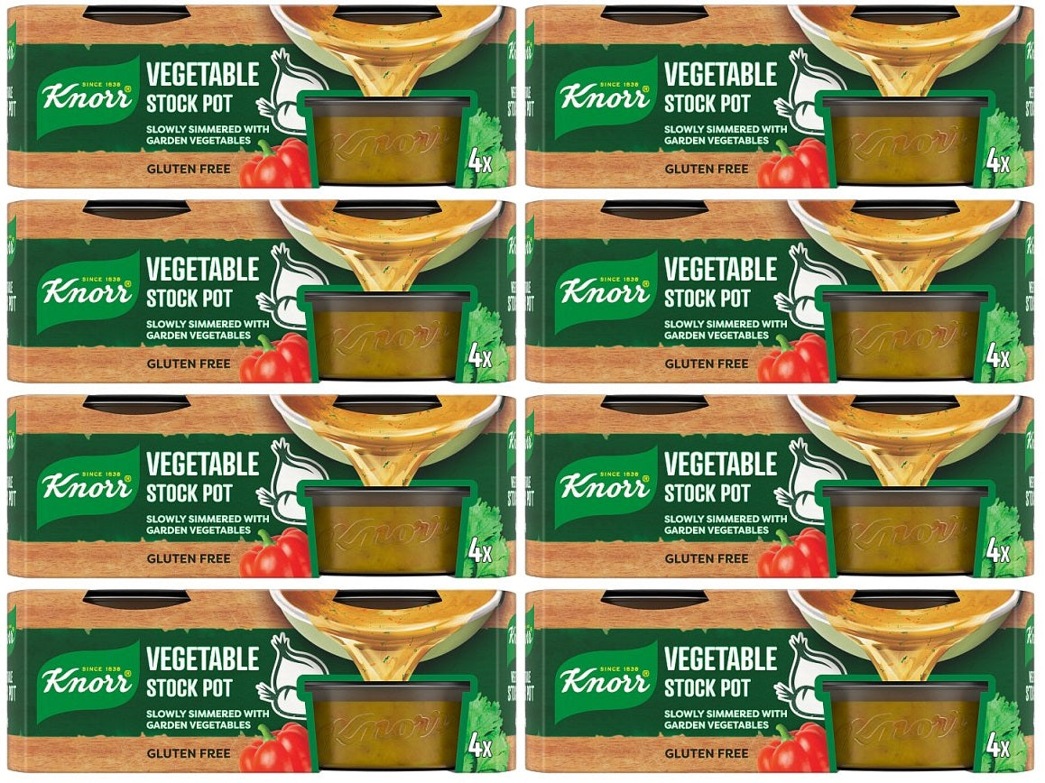 8 x Knorr Stock Pot Vegetable 4X 28 G