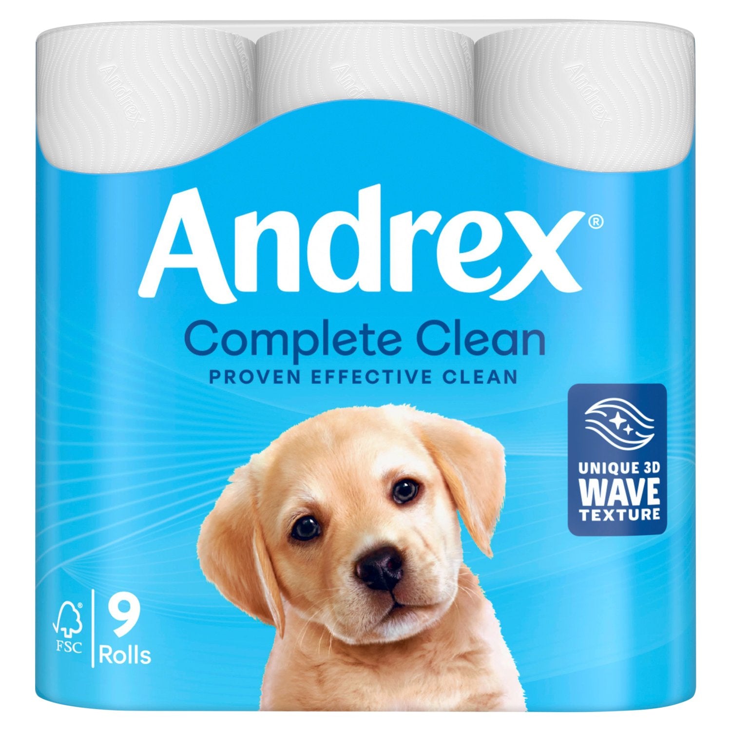 4 x Andrex Complete Clean 9 Rolls