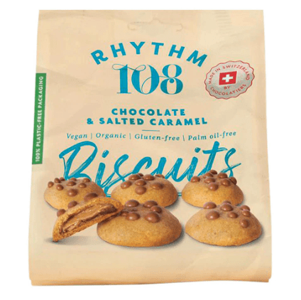 8 x Rhythm 108 Salted Caramel Filled Biscuits - 135g