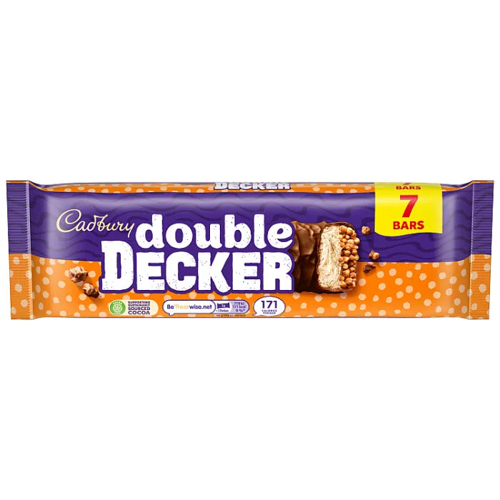8 x Cadbury Double Decker Snacksize 7pk - 261GM