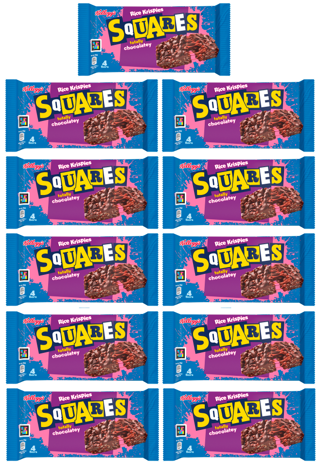 11 X Rice Krispies Squares Totally Choc 4X36GM