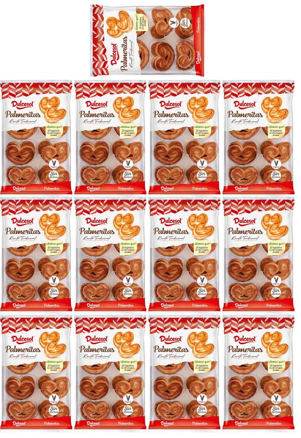 13 X Dulcesol Palmier Puff Pastry 16 Pack (180G)