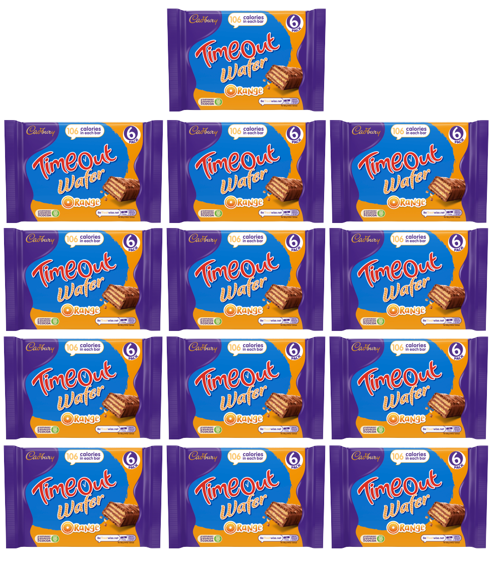 13 x Timeout Multipack Orange 6Pk - 121GM