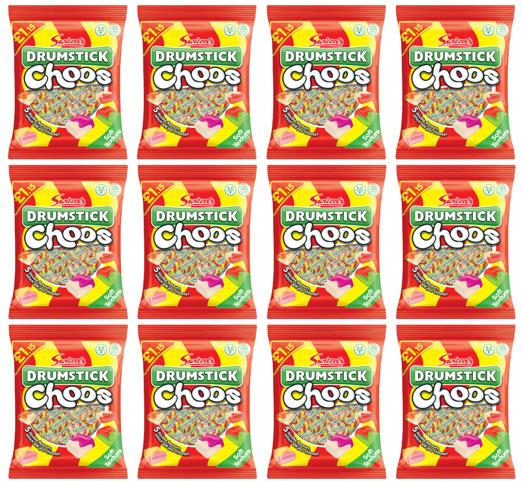 12 x Swizzels Drumstick Choos - 115Gm