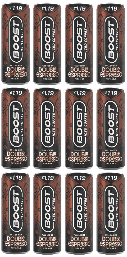 12 x Boost Iced Coffee Double Espresso - 250Ml