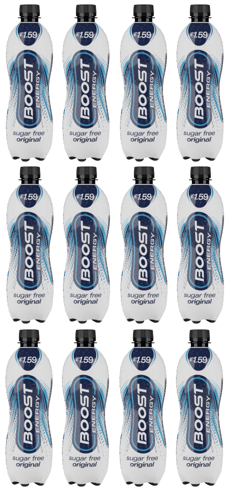 12 x Boost Energy Sugar Free 1Ltr