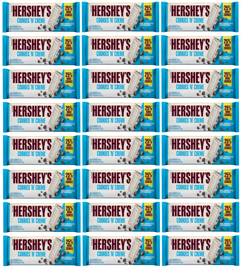 24 X Hershey Cookies & Creme Bar 90