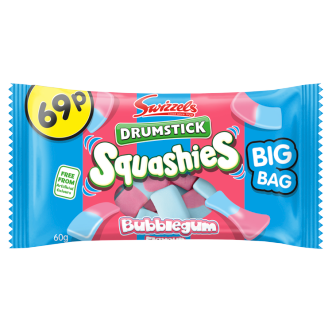 30 X Squashies Drumstick Bubblegum 60GM