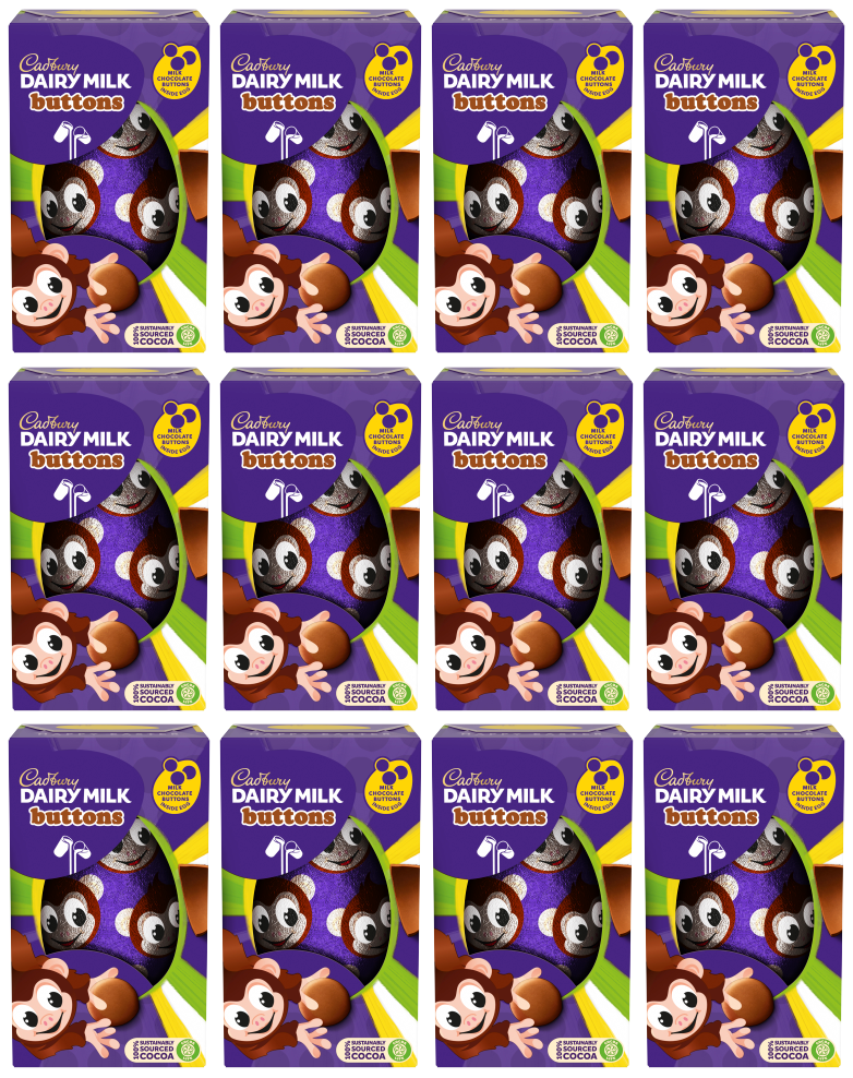 12 x Cadbury White Buttons Small Egg - 97GM