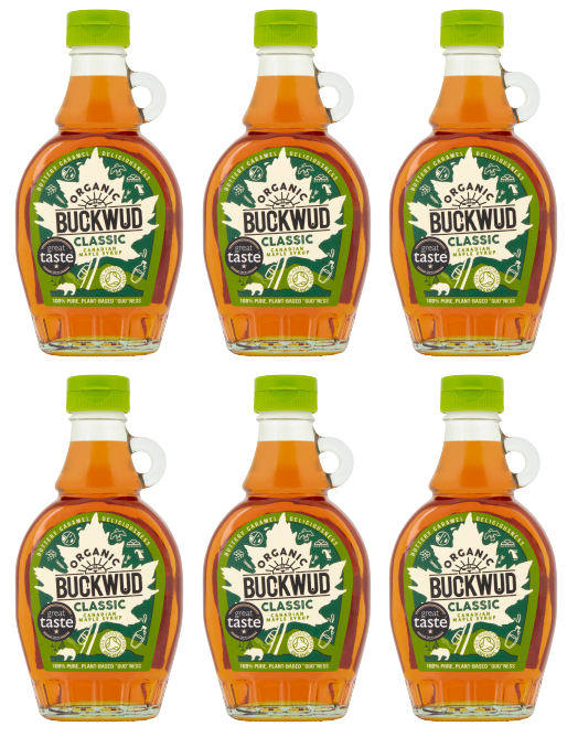 6 x Buckwud Organic Maple Syrup - 250G