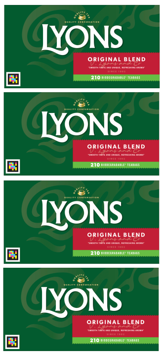 4 x Lyons Tea Original 210's - 609G