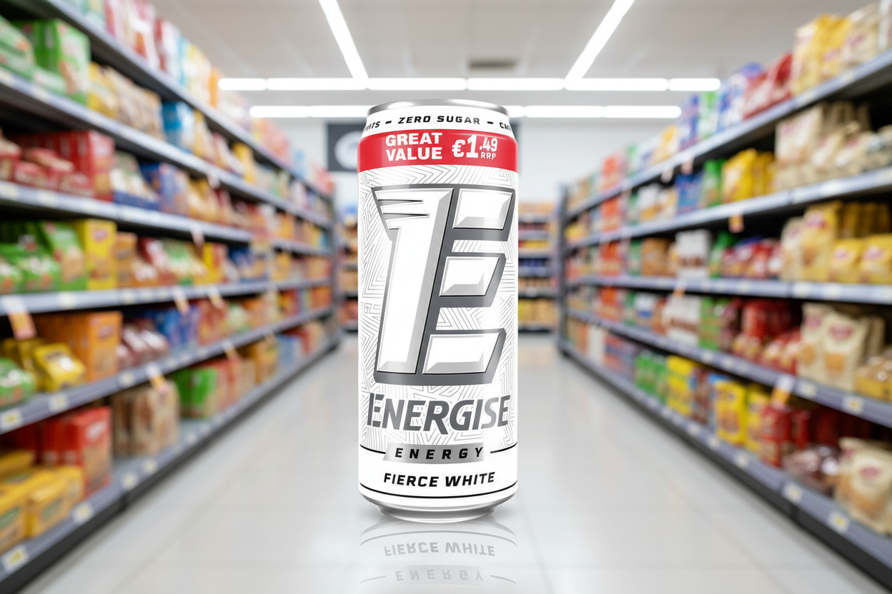 12 x Energise Energy Fierce White 500Ml