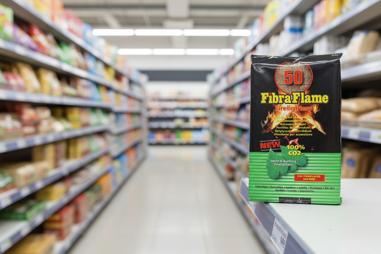 12 x Fibra Flame Eco Firelighters - 56 PACK