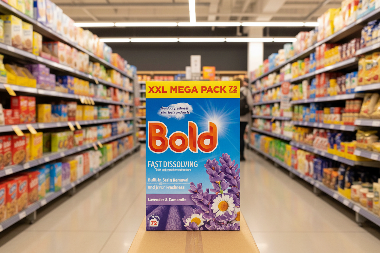 1 X Bold Powder Lavender 72 Wash - 3.6Kg