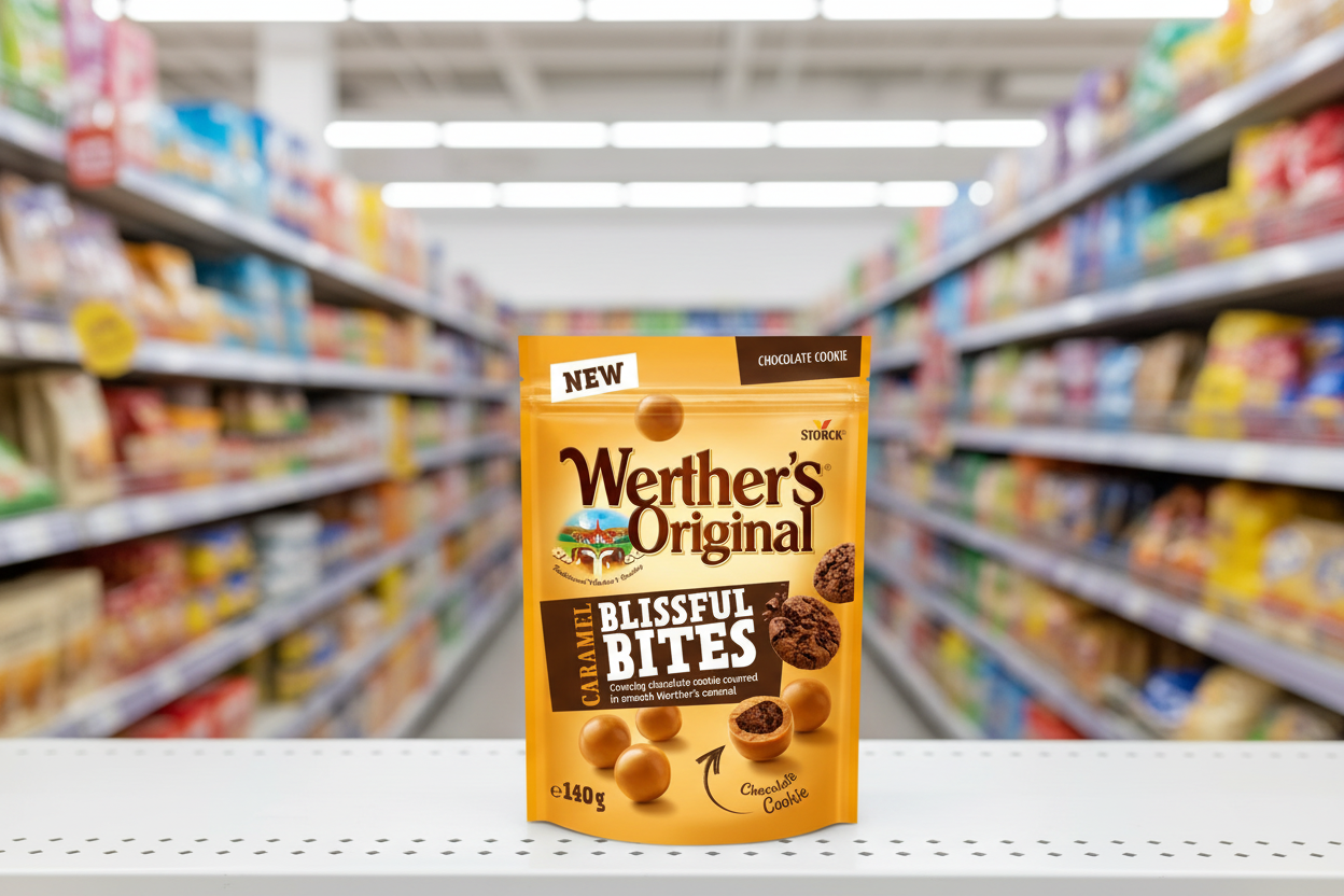 12 x Werthers Original Caramel Blissful Bites Chocolate Cookie 140G