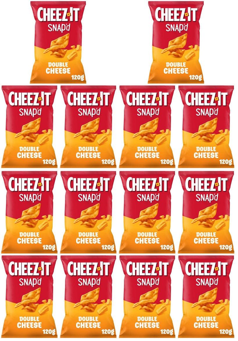 14 x Cheez-It Snap D Double Cheese Baked Snacks 120G