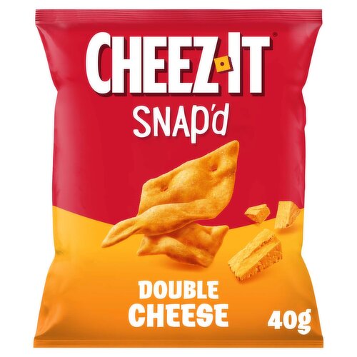 20 x Cheez-It Snap D Double Cheese Baked Snacks 40G