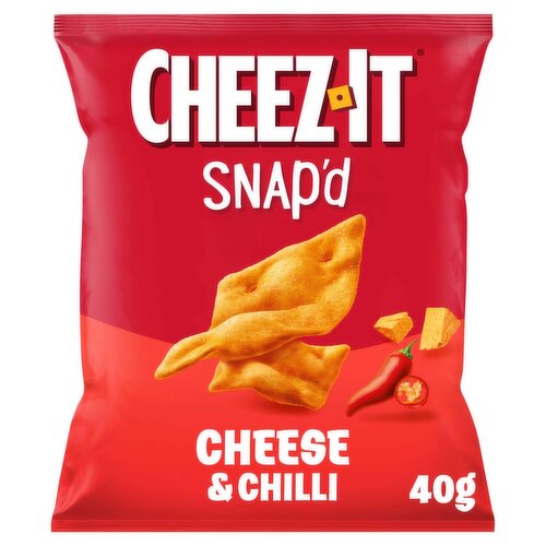 20 x Cheez-It Snap D Cheese & Chilli Baked Snacks 40G