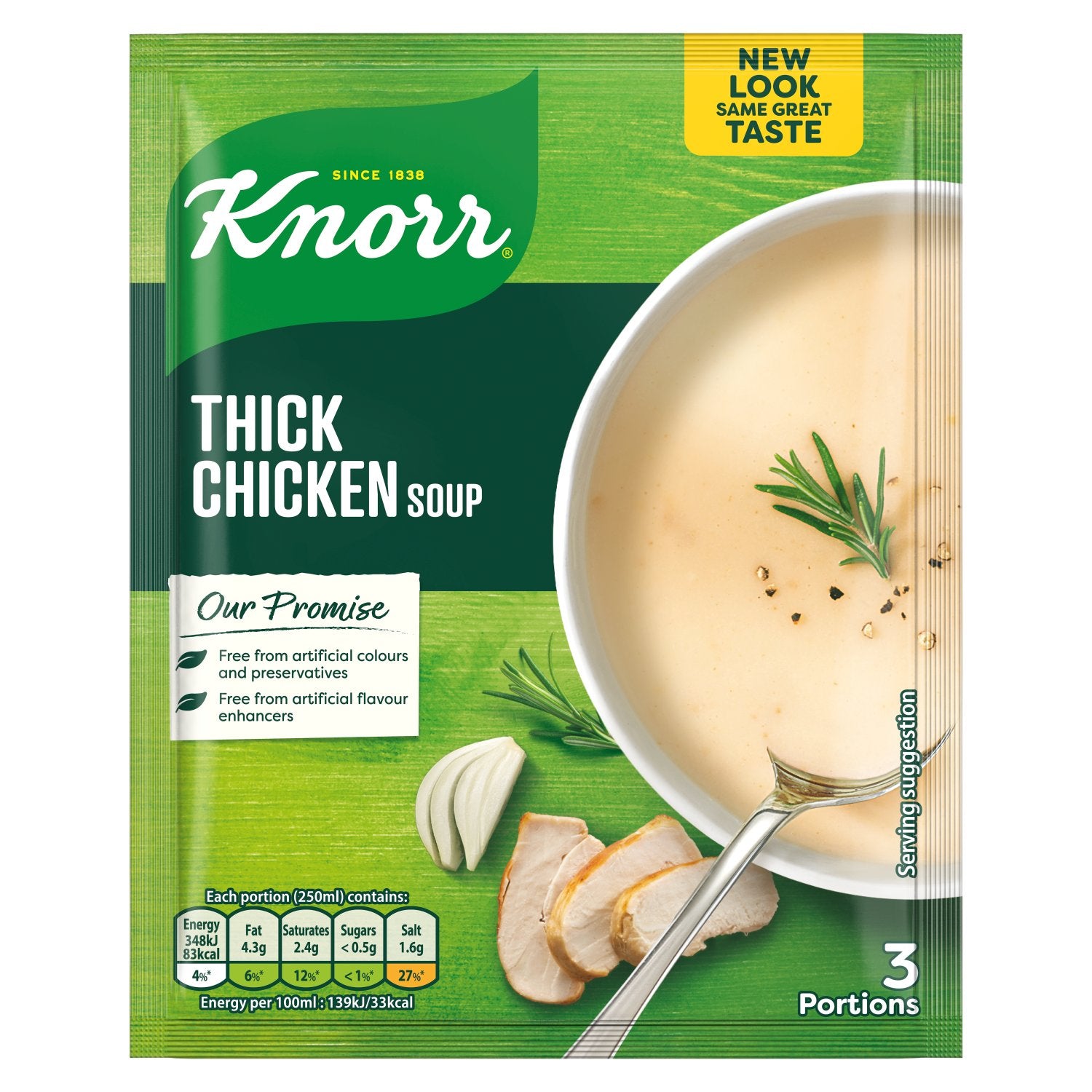 13 x Knorr Thick Chicken Soup 55G