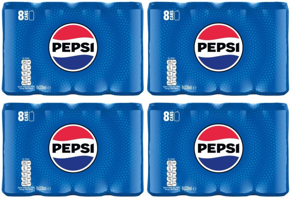4 x Pepsi Can 8 X 330Ml