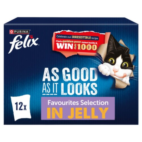 4 x Felix As Good As It Looks Favourites Selection Wet Cat Food 12 x 85G