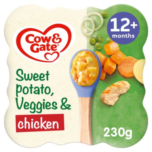 5 x Cow & Gate Plate Sweet Potato Veg & Chicken - 230G