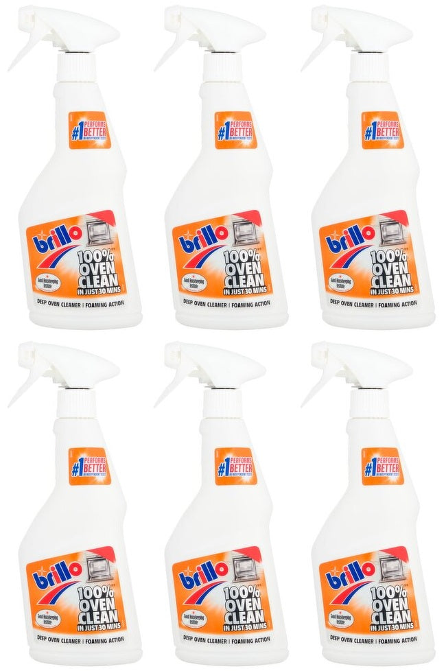 6 X Brillo Oven Cleaner - 500Ml