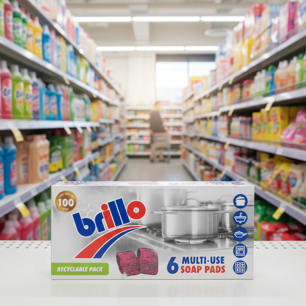 12 X Brillo Pads - 6 Pack