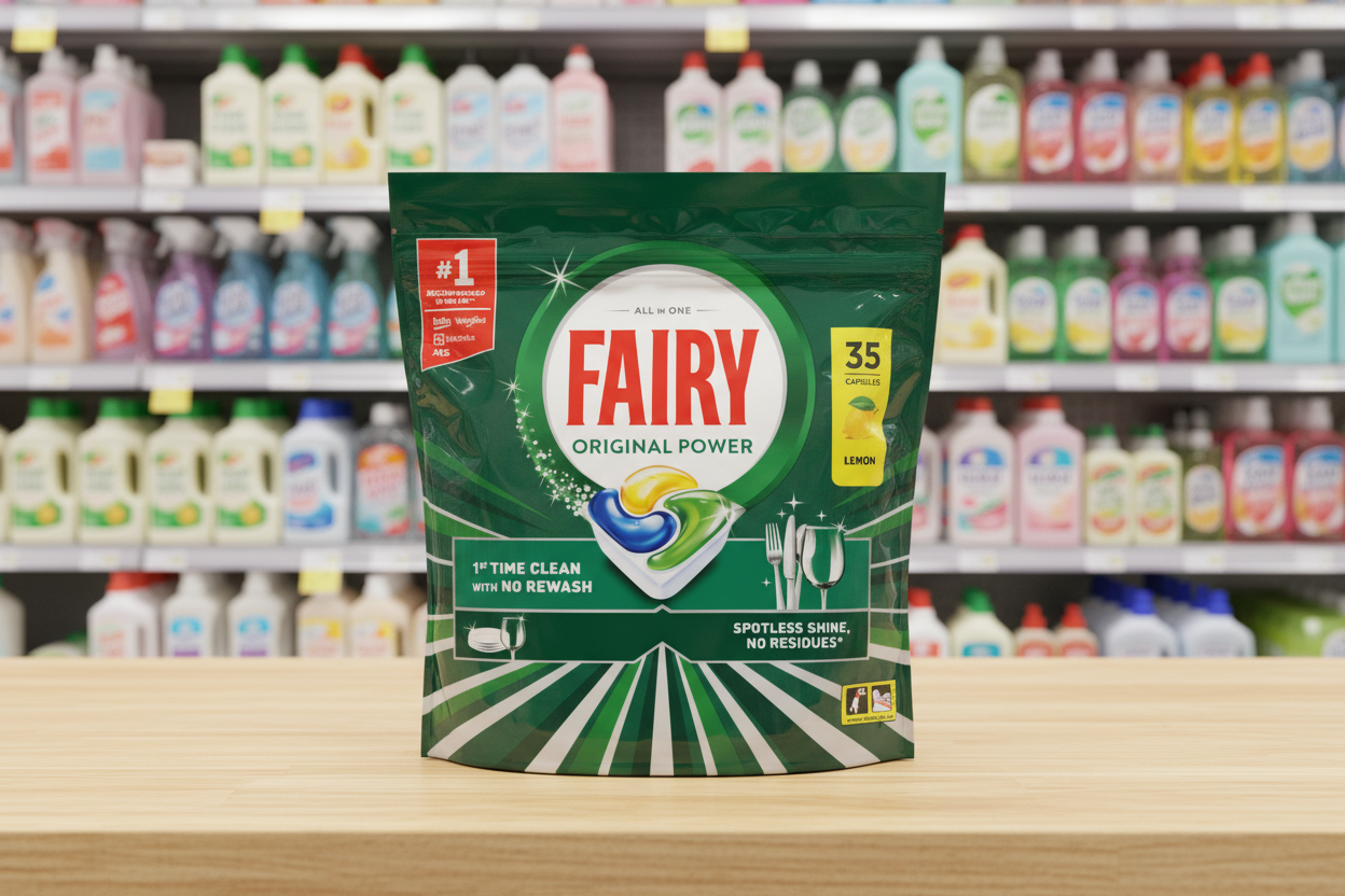 5 X Fairy Original Dishwash Tablet Lemon - 35 Pack