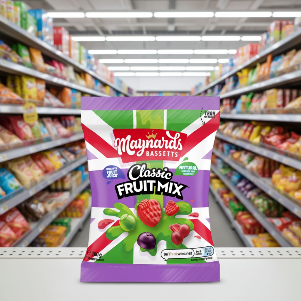 10 X Maynards Classic Fruit Mix Sharing Bag Mondelez - 100Gm