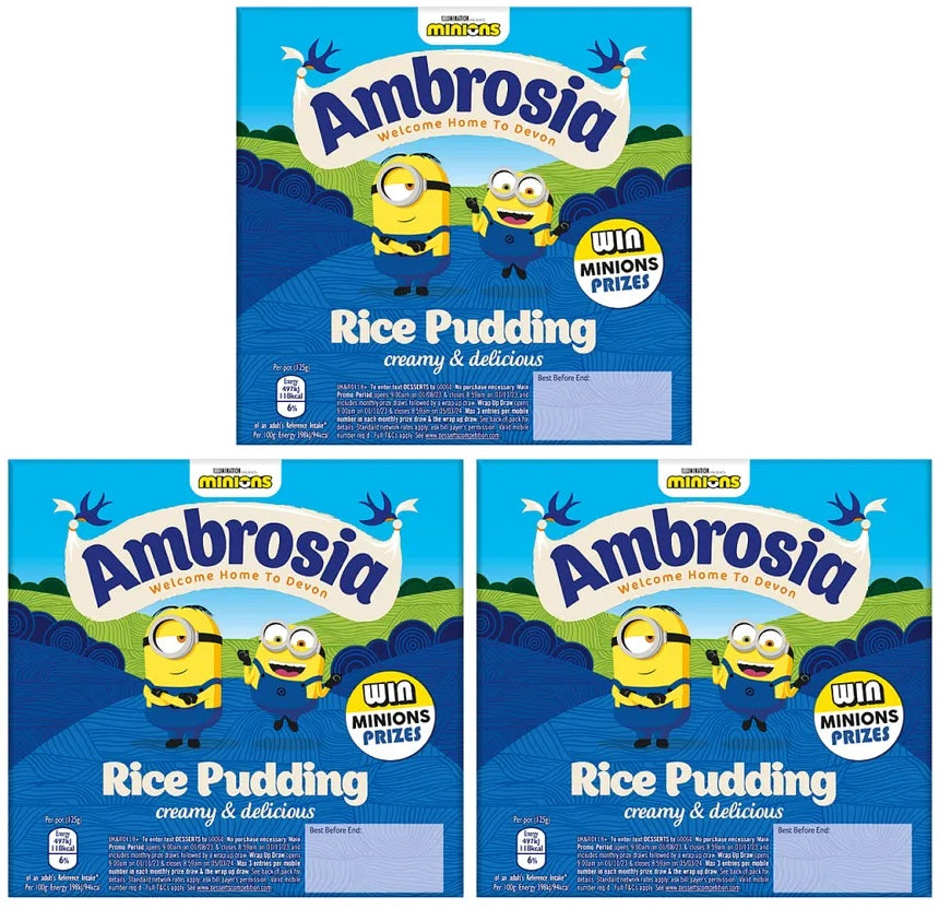 3 x Ambrosia Rice Pudding 4 X 125G (500G)