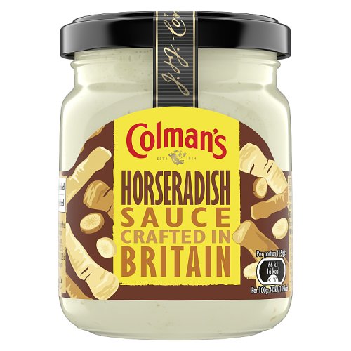 8 x Colman's Sauce Horseradish 136 G