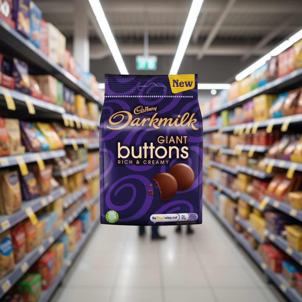 10 x Cadbury Darkmilk Buttons 105G