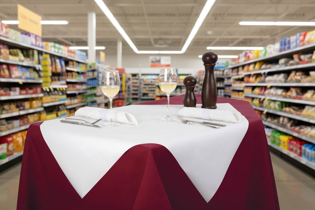 10 x Tork Table Cover White 90Cm