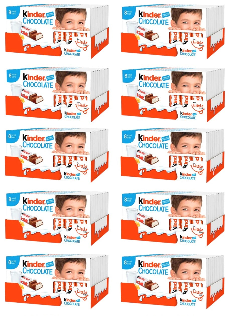 10 x Kinder Chocolate Mini Treat 8Pk - 100GM