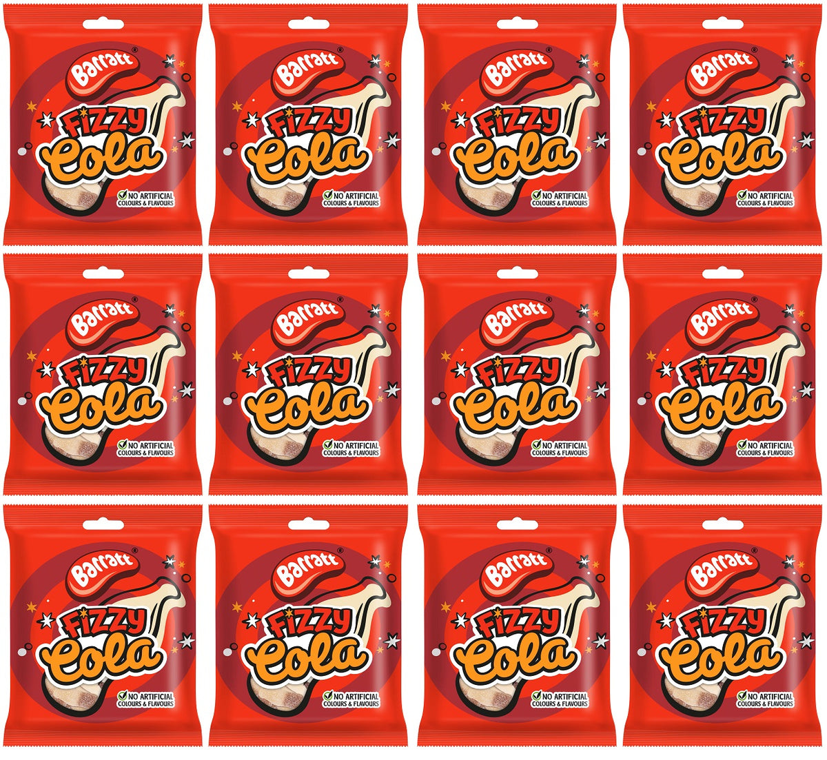12 X Barratt Fizzy Cola Bottles - 140Gm