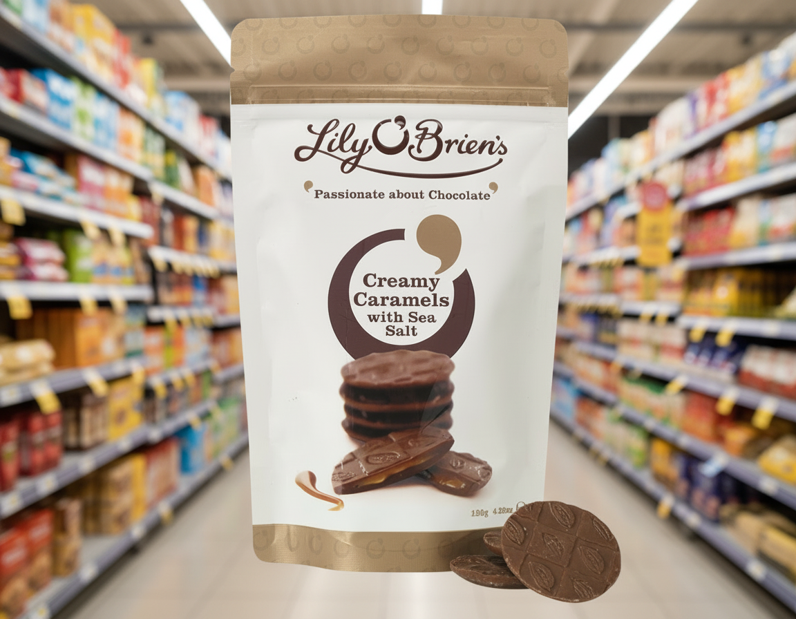 6 x Lily O Brien's Creamy Caramel & Sea Salt 120G