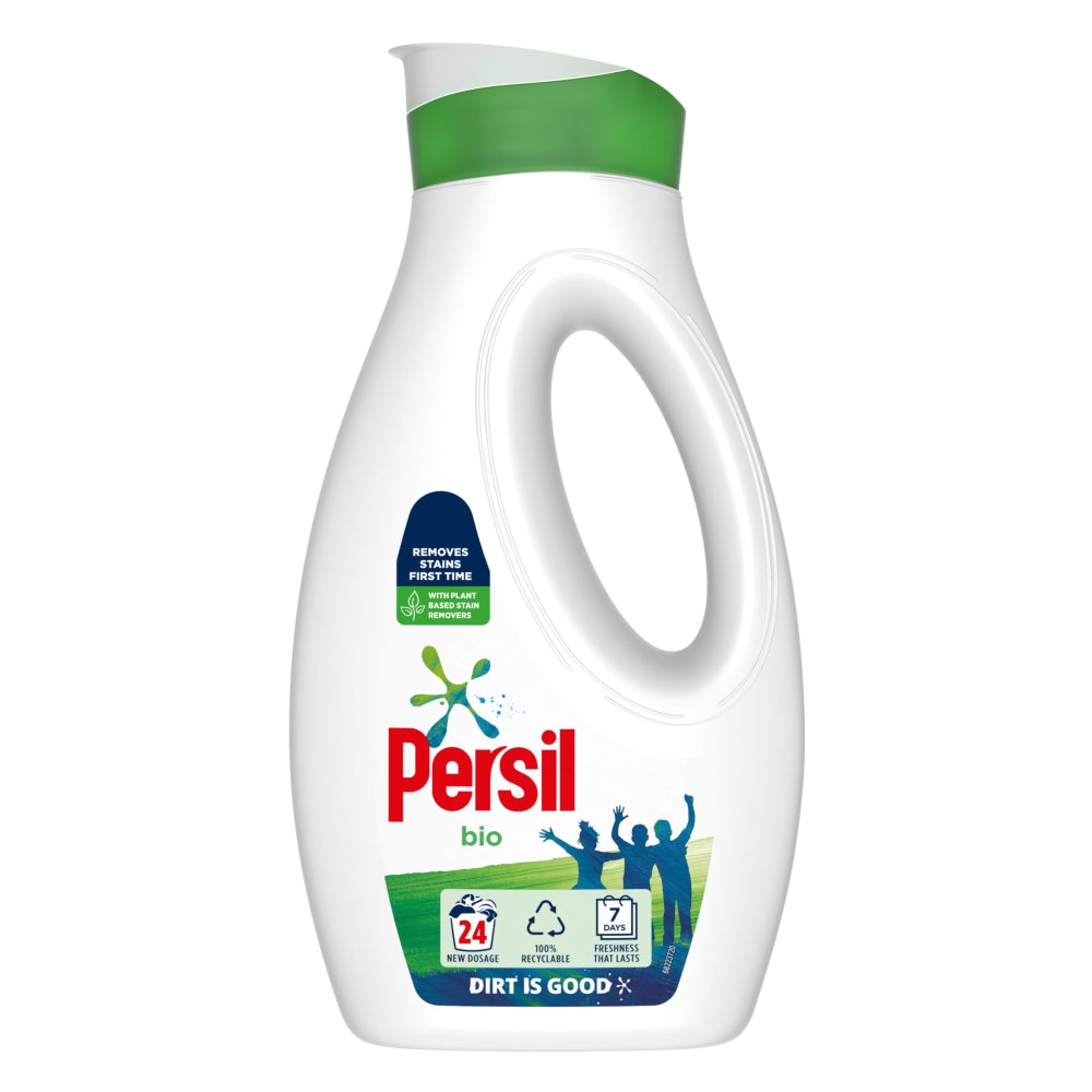 5 x Persil Laundry Washing Liquid Detergent Bio 648 Ml (24 Washes)
