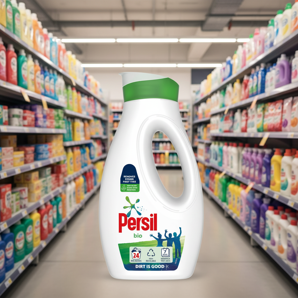 5 x Persil Laundry Washing Liquid Detergent Bio 648 Ml (24 Washes)
