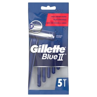 6 x Gillette Blueii Men's Disposable Razors X5