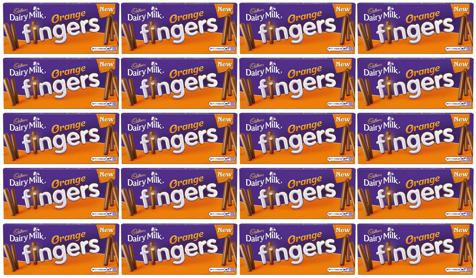20 x Cadbury Dairy Milk Orange Fingers 114G
