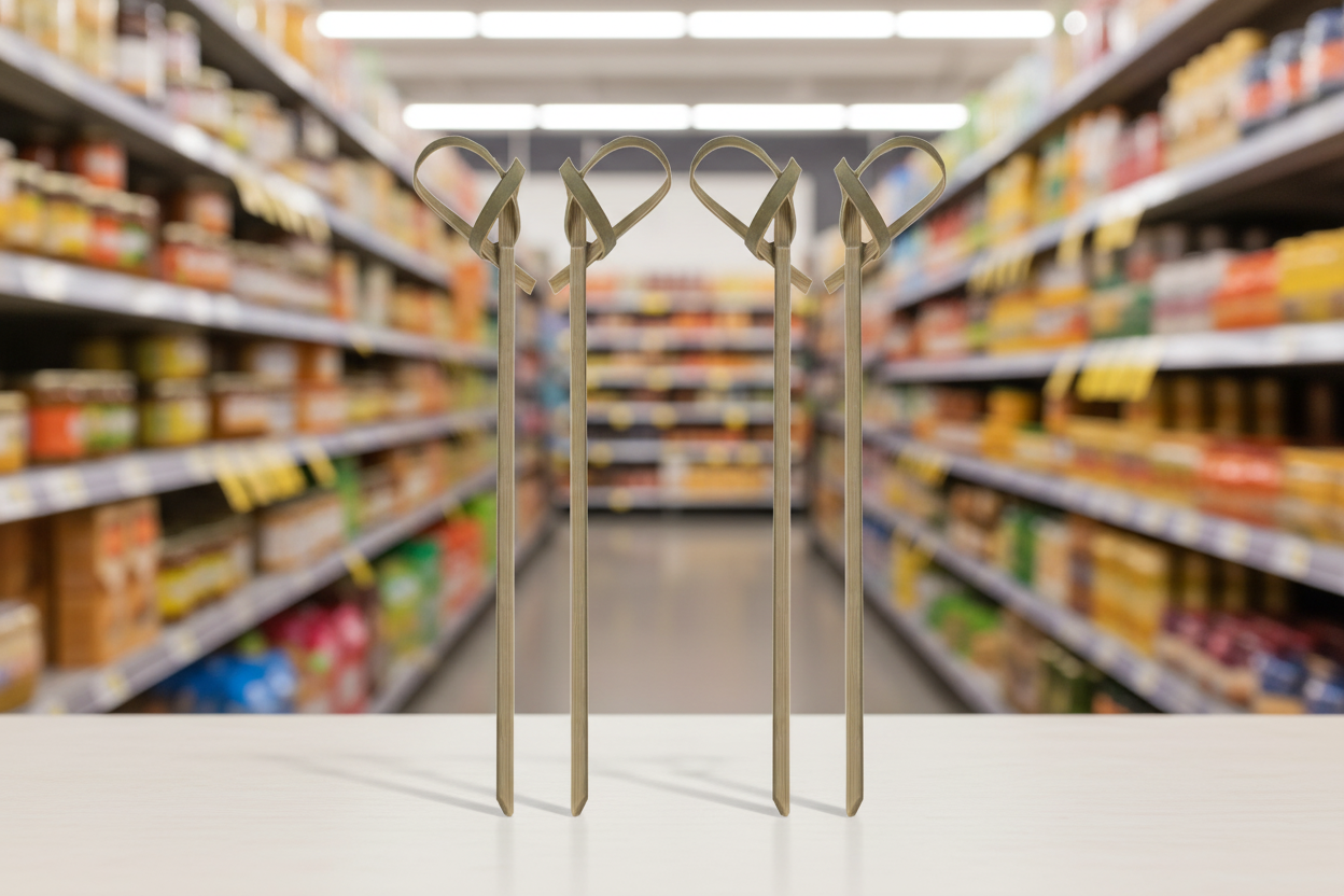 Skewer Bamboo Loop 3.5Inc 100Pk