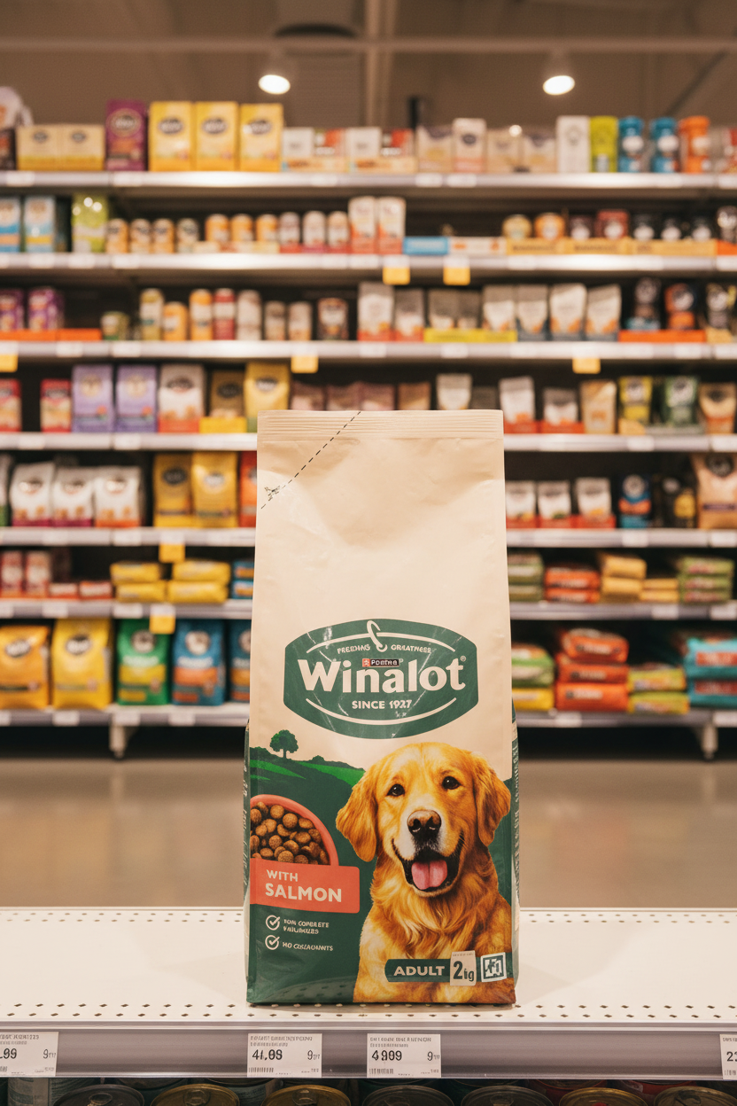4 X Winalot Dog Food Dry Salmon - 2Kg